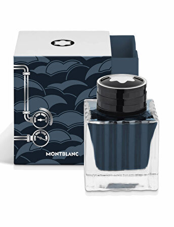 Montblanc Mürekkep Şişesi, Meisterstück 80 Günde Devri Alem, Kömür Mavisi - 50ml 134408