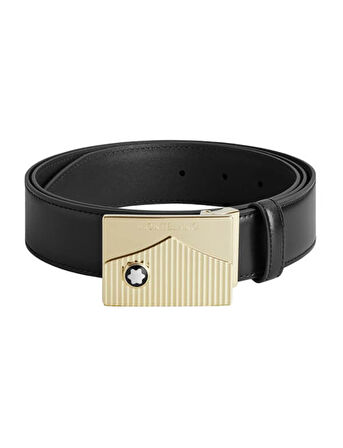 Montblanc Siyah Deri Kemer 199095