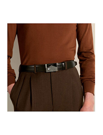 Montblanc Siyah Deri Kemer 199095