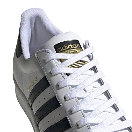 adidas Beyaz - Siyah Kadın Lifestyle Ayakkabı EG4958 SUPERSTAR 5