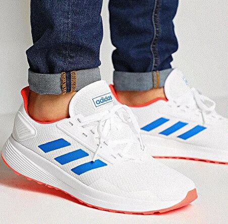 Adidas Duramo 9 Erkek Beyaz Spor Ayakkabı EG8665