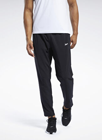 Reebok Fj4060 Wor Woven Pant  Bağlamalı Fitted  Siyah Erkek Eşofman Altı