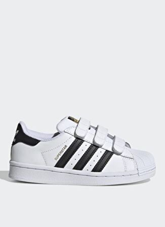 adidas Beyaz - Siyah Erkek Çocuk Yürüyüş Ayakkabısı EF4838 SUPERSTAR CF C