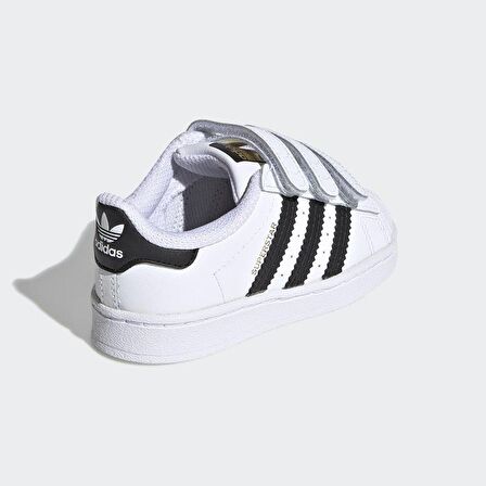 adidas Beyaz - Siyah Erkek Bebek Yürüyüş Ayakkabısı EF4842 SUPERSTAR CF I