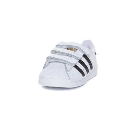 adidas Beyaz - Siyah Erkek Bebek Yürüyüş Ayakkabısı EF4842 SUPERSTAR CF I