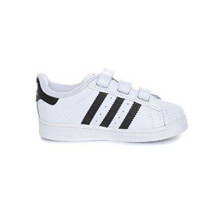 adidas Beyaz - Siyah Erkek Bebek Yürüyüş Ayakkabısı EF4842 SUPERSTAR CF I