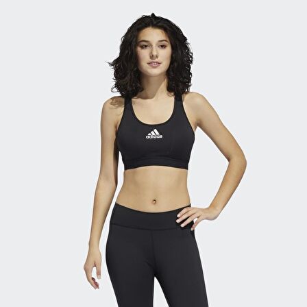 Adidas FJ7262 Dont Rest Alphaskin Dolgulu Siyah Spor Bra