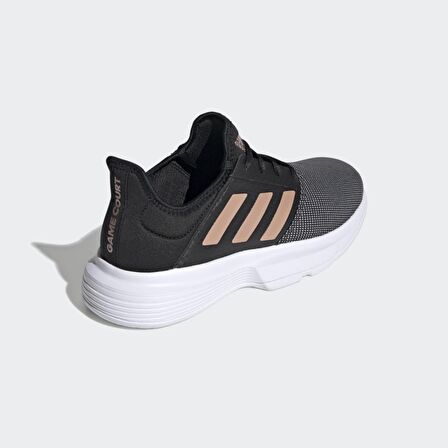 Adidas FU8129 GameCourt Kadın Siyah Tenis Ayakkabısı Siyah-38