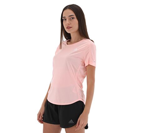 GC6889-K adidas Run It Tee 3S W Kadın T-Shirt Pembe