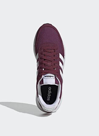 Adidas H00355 Run 60S 2.0 Beyaz - Bordo Erkek Lifestyle Ayakkabı