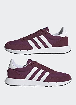 Adidas H00355 Run 60S 2.0 Beyaz - Bordo Erkek Lifestyle Ayakkabı