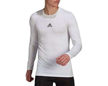 adidas Tf Ls Top M Erkek Futbol Uzun Kollu İçlik GU7334 Beyaz