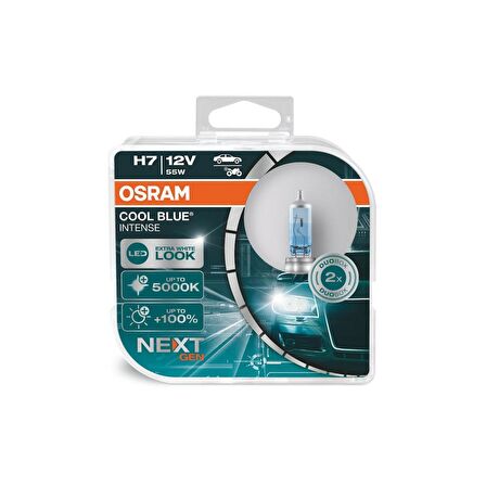 Osram H7 Cool Blue Intense Next Gen 5000k Beyaz Işık (Takım-2 Adet)