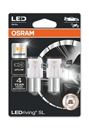 Osram Tek Duy Sarı 93 Led Stop Ampulü LEDriving SL 7506DYP.02B (2'li Paket)