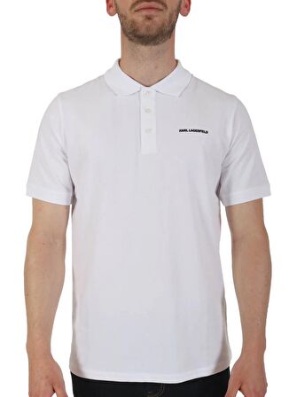 KARL LAGERFELD Beyaz Erkek Polo T-Shirt 745015542221