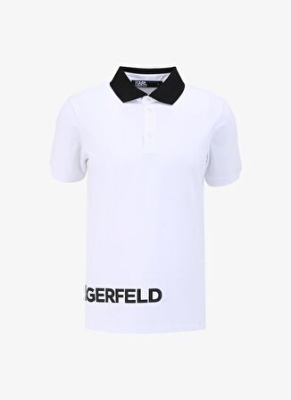KARL LAGERFELD Beyaz Erkek Polo T-Shirt 745020542221