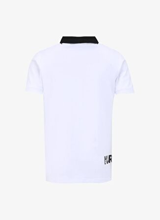 KARL LAGERFELD Beyaz Erkek Polo T-Shirt 745020542221
