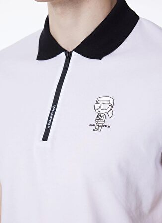 KARL LAGERFELD Beyaz Erkek Polo T-Shirt 745025542224