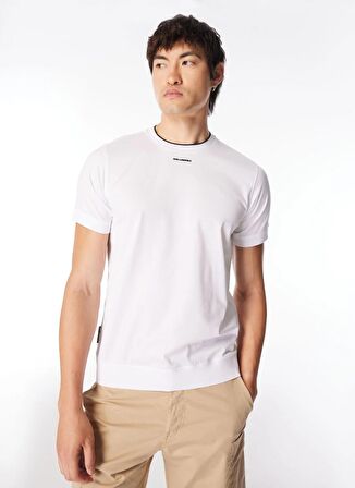 KARL LAGERFELD Bisiklet Yaka Beyaz Erkek T-Shirt 755002542200