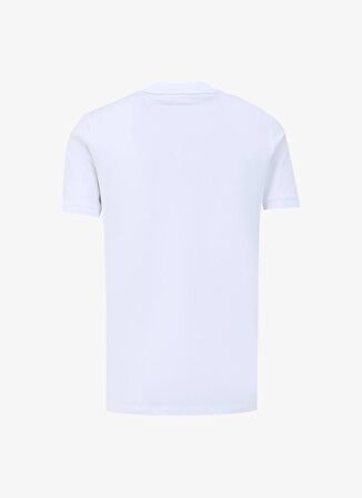 KARL LAGERFELD Bisiklet Yaka Beyaz Erkek T-Shirt 755020542221