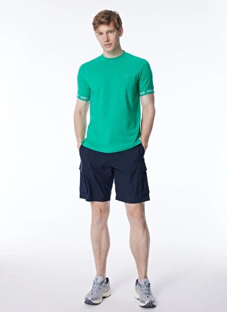 KARL LAGERFELD Bisiklet Yaka Yeşil Erkek T-Shirt 755027542221