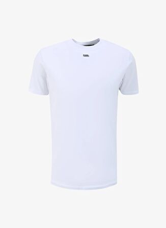 KARL LAGERFELD Bisiklet Yaka Beyaz Erkek T-Shirt 755034542221