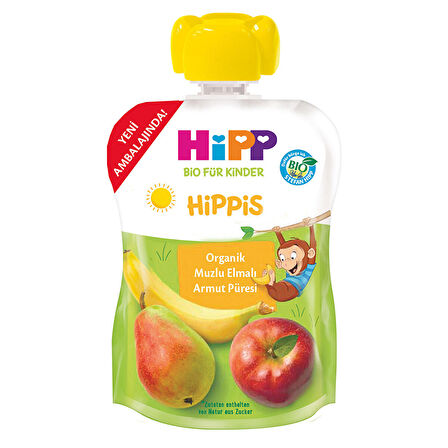 Hipp Organik Muzlu Elmalı Armut Püresi 100 gr