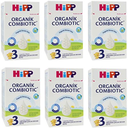 Hipp Organik Combiotic 3 Prebiyotik Devam Sütü 6 x 800 gr