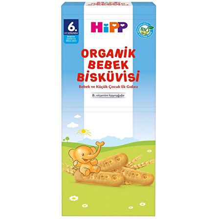 Hipp Organik Bebek Bisküvisi 180 gr 6 ADET