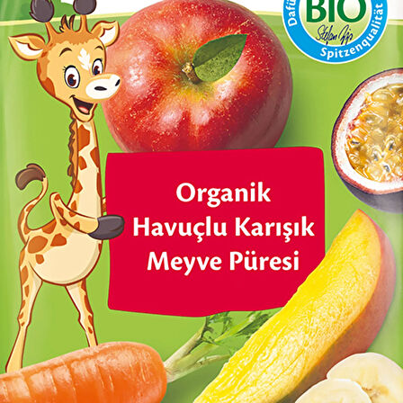 Hipp Organik Havuçlu Karışık Meyve Püresi 100 Gr
