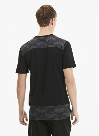 Puma O Yaka Düz Siyah Erkek T-Shirt 65648903 teamFINAL 21 Casuals Tee