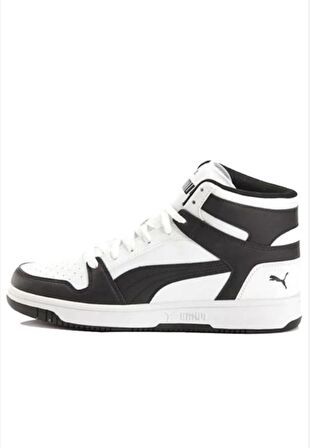 PUMA REBOUND ERKEK SİYAH BEYAZ AYAKKABI 369573 13  E-45
