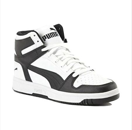 PUMA REBOUND ERKEK SİYAH BEYAZ AYAKKABI 369573 13  E-45