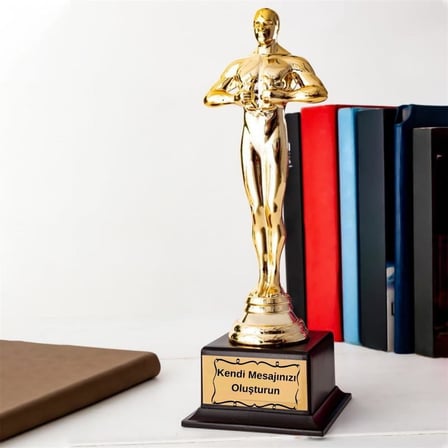 Kişiye Özel İsimli Oscar Ödülü Ve Tasarım Kupa Bardak Hediye Seti