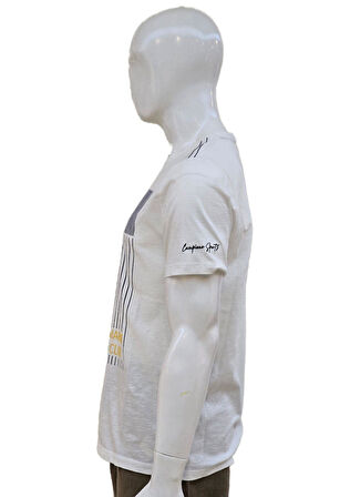 Campione 1099601 Erkek T-Shirt Off White