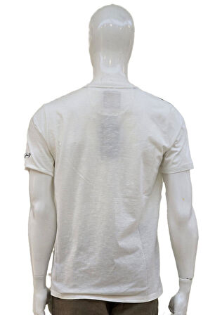 Campione 1099601 Erkek T-Shirt Off White
