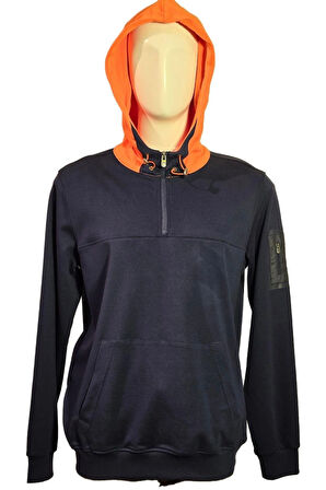 Campione 1319301 Erkek Kapşonlu Sweatshirt Admiral Blue