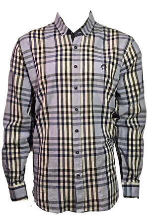 Campione 1709228 Erkek Ekoseli Gömlek Ocean