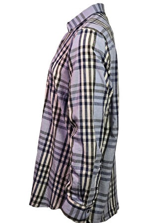 Campione 1709228 Erkek Ekoseli Gömlek Ocean