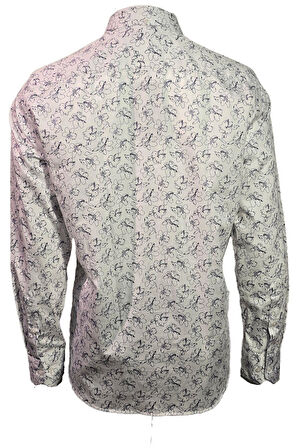 Campione 1709420 Erkek Desenli Gömlek Indigo