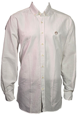 Campione 1709704 Erkek Oxford Gömlek White