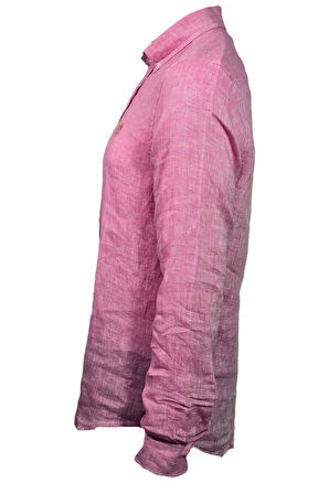 Campione 1709728 Erkek Keten Gömlek Pink