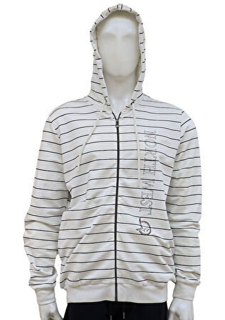 Campione 1099012 Erkek Kapşonlu Sweatshirt White