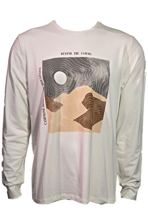 Campione 3099309 Erkek Sweatshirt Off White