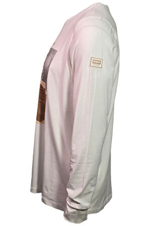 Campione 3099309 Erkek Sweatshirt Off White