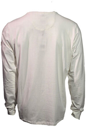 Campione 3099309 Erkek Sweatshirt Off White