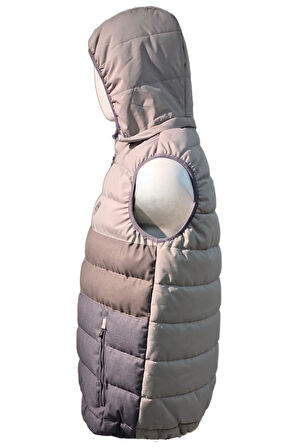 Campione 3229502 Erkek Kapşonlu Yelek Grey