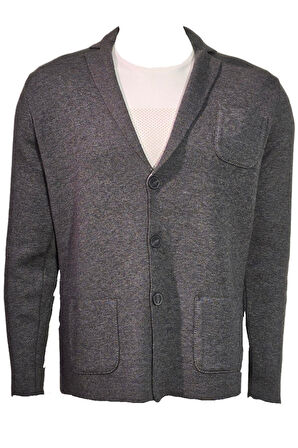 Campione 3849401 Erkek Triko Ceket Grey