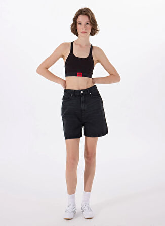 Hugo Düz Siyah Kadın Sporcu Büstiyer 000000000050495869