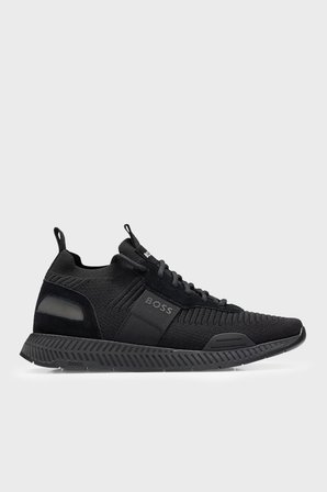 Boss Logolu Sneaker Ayakkabı Erkek AYAKKABI 50498245 001 SİYAH